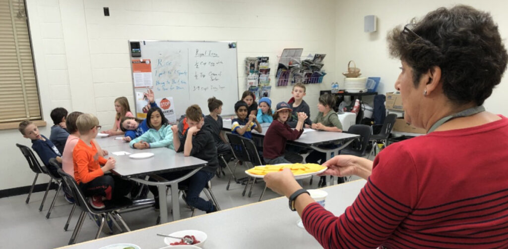 Experts often visit our classes. Our school nurse prepares an Iron Chef challenge for hands on learning about nutrition and lifestyle choices.
